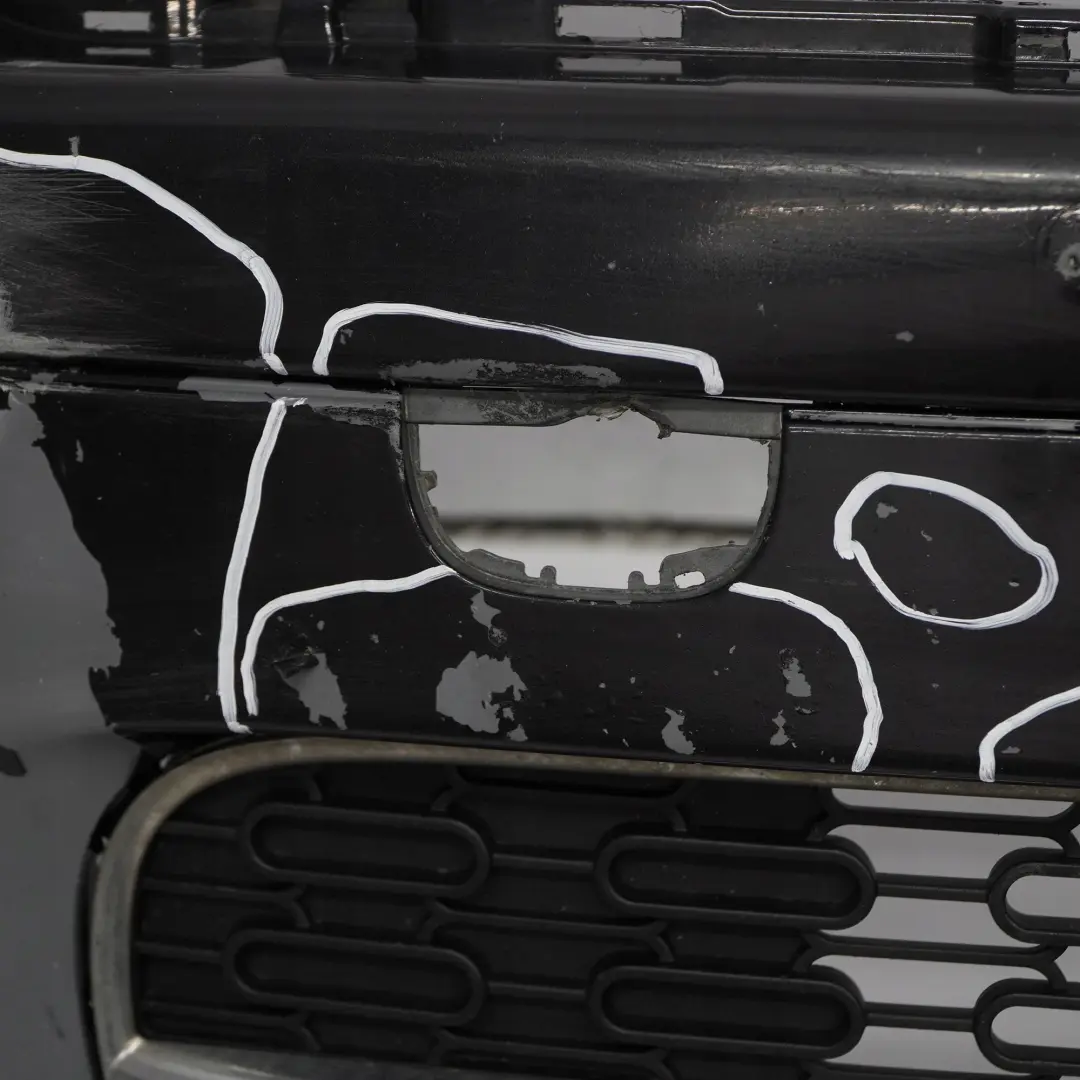 BMW Mini Cooper D R55 R56 Complete Front Bumper Trim Panel Astro Black - A25 - SKU 0430268-ASB - Part number 0430242
