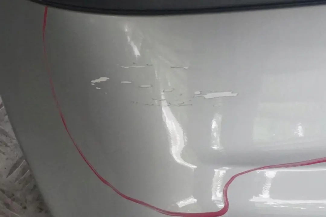 Bumper Trim Panel Polar Silver Metallic - 761U to Mercedes A-Class W168 Rear with Part number A1688852625 Mercedes A-Class W168 Rear Bumper Trim Panel Polar Silver Metallic - 761U - SKU A1688852625-PS - Part number A1688852625