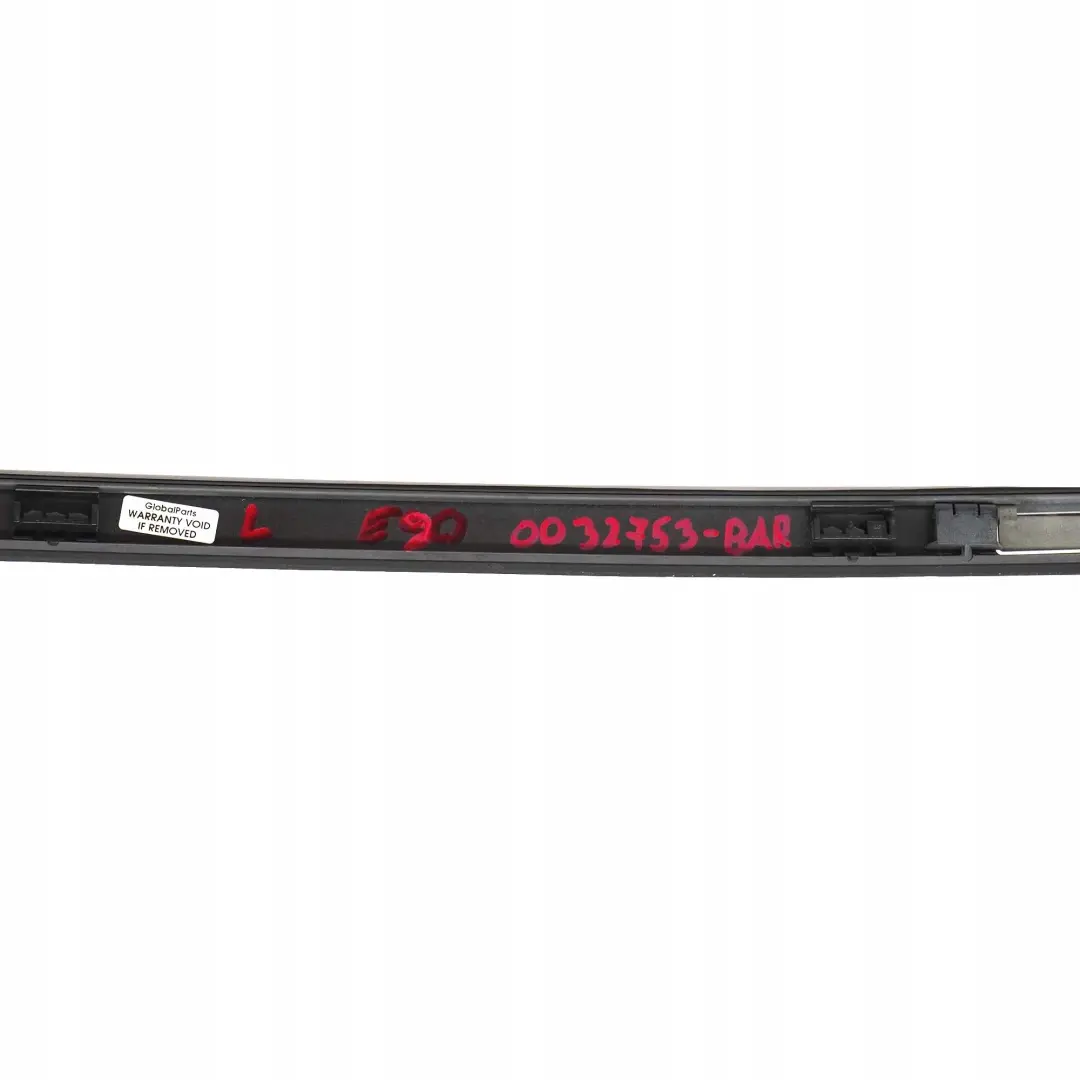 BMW 3 Series E90 Left Roof Moulding Railing Trim N/S Barberarot Red Metallic - SKU 0032753-BAR - Part number 0032753