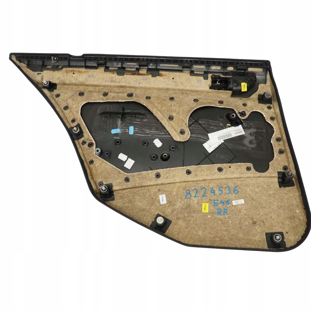 BMW 3 E46 Limousine Türverkleidung Hinten Rechts Leder Montana Schwarz - SKU 8224536 - Teilenummer 8224536