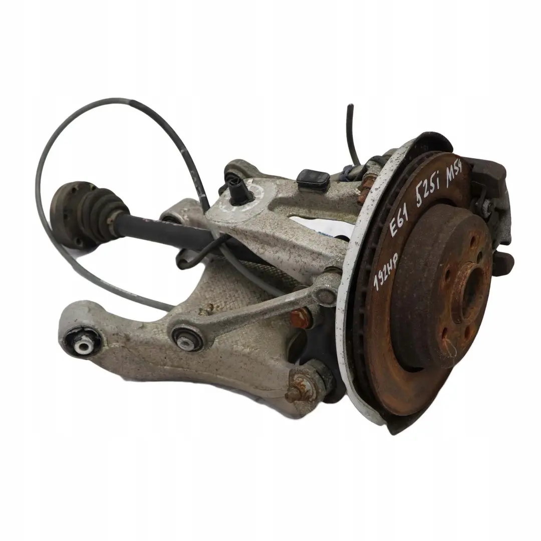 BMW 5 E61 525i M54 Eje Salida Trasero Izquierdo Suspensión Pierna Rueda Portador - SKU 6770923-6 - Número de pieza 6770923