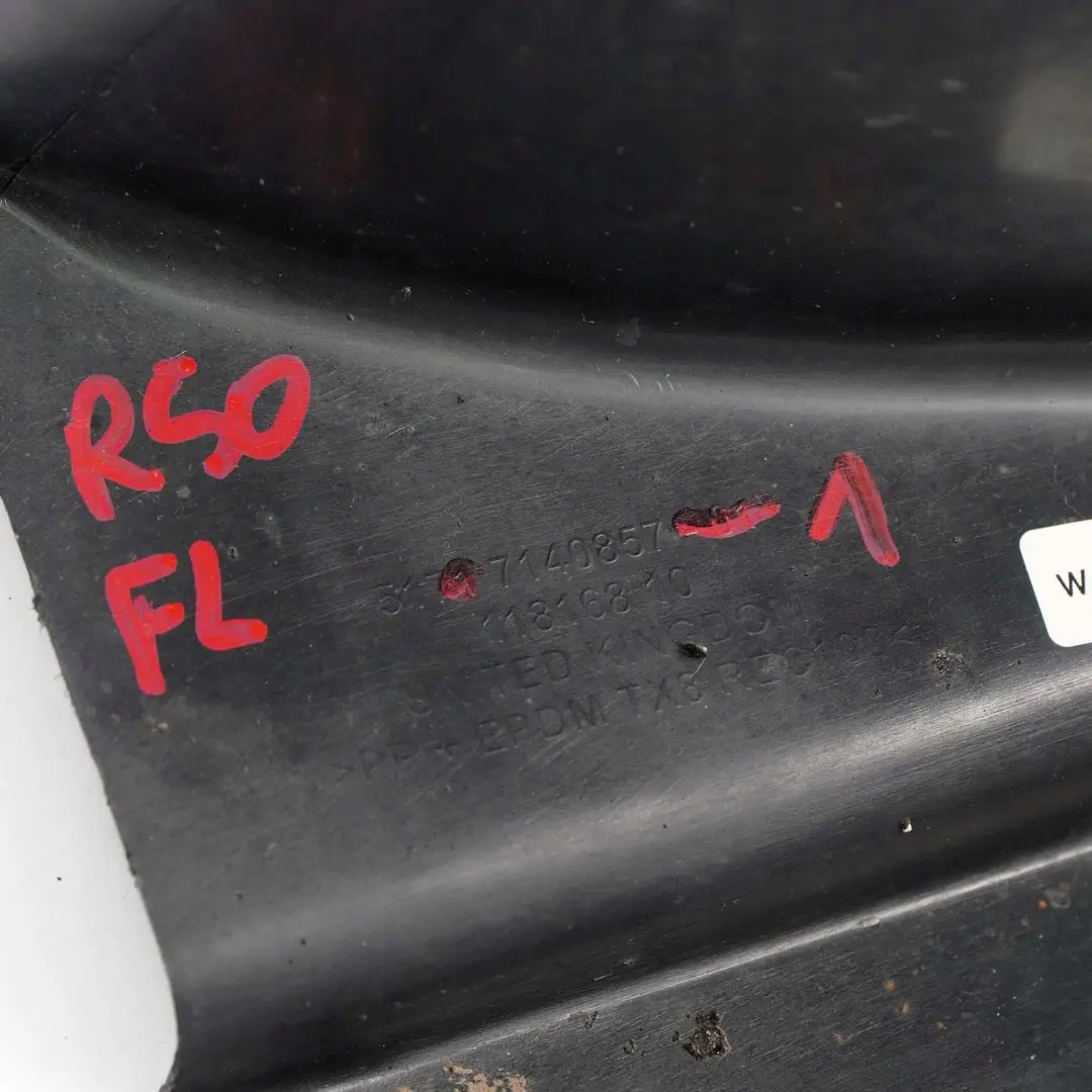 @BMW Mini Cooper One R50 R52 1 Front Left N/S Wheel Housing Arch Cover to with Part number 7140857 @BMW Mini Cooper One R50 R52 1 Front Left N/S Wheel Housing Arch Cover - SKU 7140857-1 - Part number 7140857