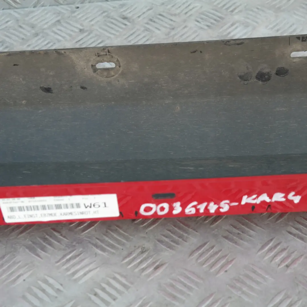 BMW 1 SERIES E87N LCI Sill Strip Side Skirt Left N/S Karmesinrot Rot Red - A61 - SKU 0036145-KAR4 - Part number 36145