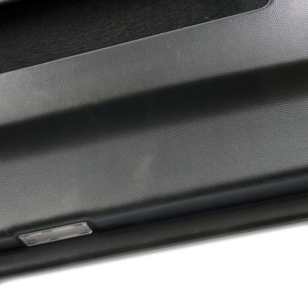 Front Right O/S Door Card Leather Pearl Black Lining Trim to BMW 7 Series E65 E66 with Part number 7122380 BMW 7 Series E65 E66 Front Right O/S Door Card Leather Pearl Black Lining Trim - SKU 7122380 - Part number 7122380