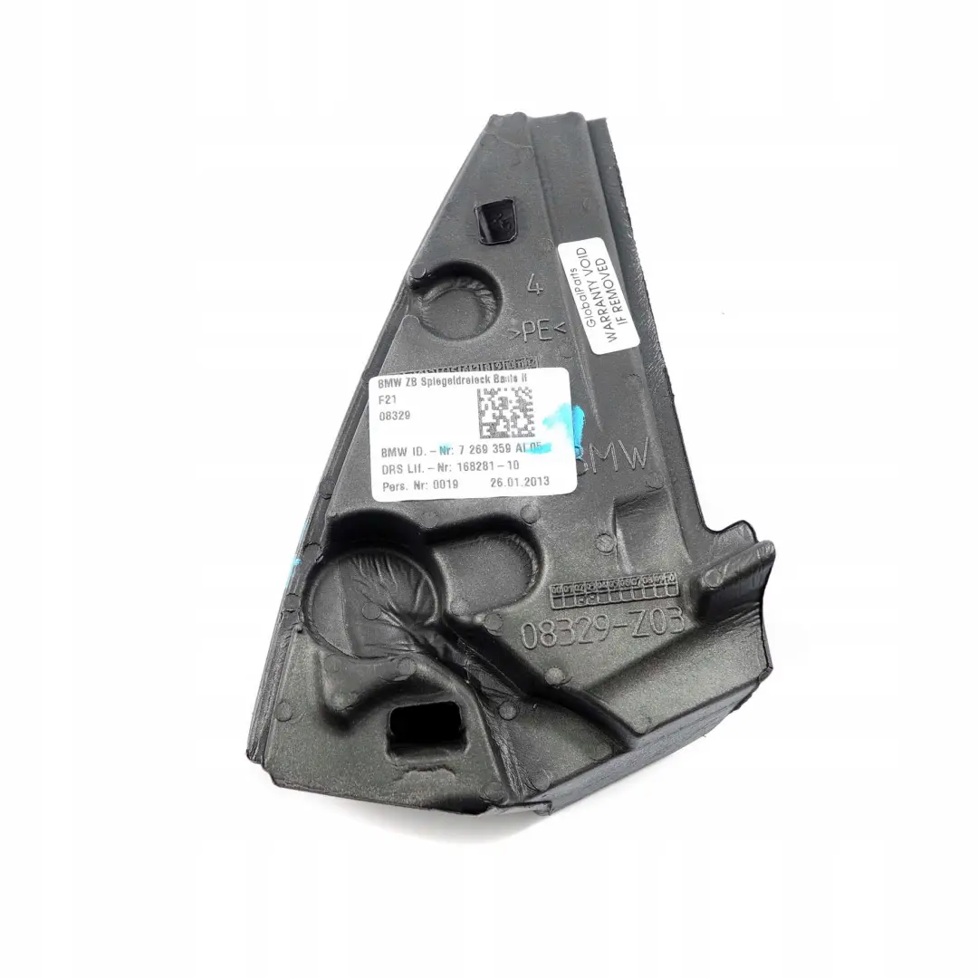 Esquina Moldura Interior Espejo Cubierta Inset Izquierda para BMW F21 F22 F23 con número de pieza 7269359 BMW F21 F22 F23 Esquina Moldura Interior Espejo Cubierta Inset Izquierda - SKU 7269359-1 - Número de pieza 7269359