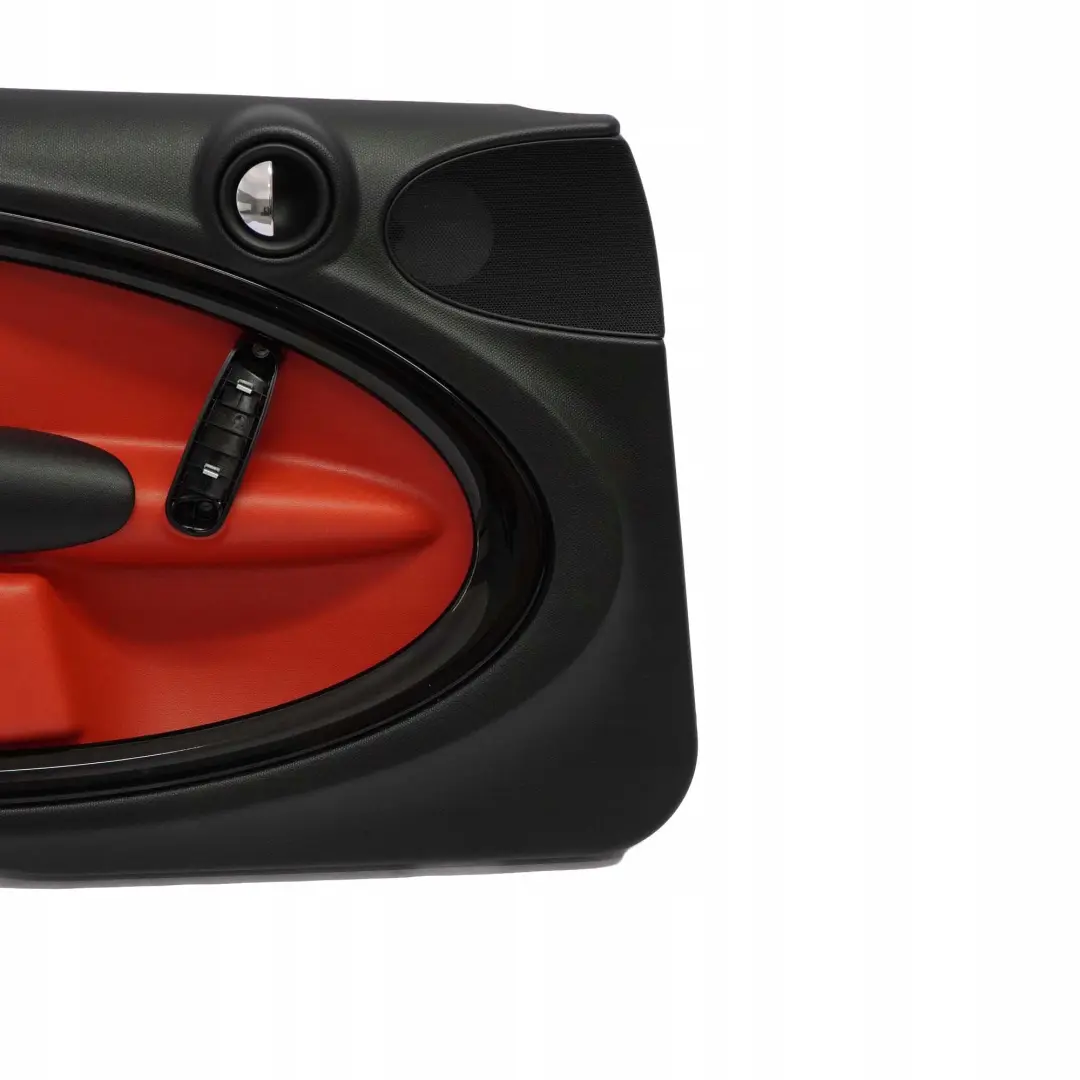 Frente Izquierda Tarjeta Puerta Panel Ajuste Negro Rojo Puro para Mini R60 con número de pieza 9807627 Mini R60 Frente Izquierda Tarjeta Puerta Panel Ajuste Negro Rojo Puro - SKU 9807627 - Número de pieza 9807627