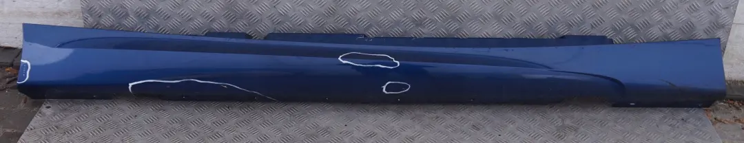 BMW E87 E87N M Sport Sill Strip Faldon Lateral Derecho Le Mans Azul - SKU 0033556-LMB3 - Número de pieza 51770033556-LMB1