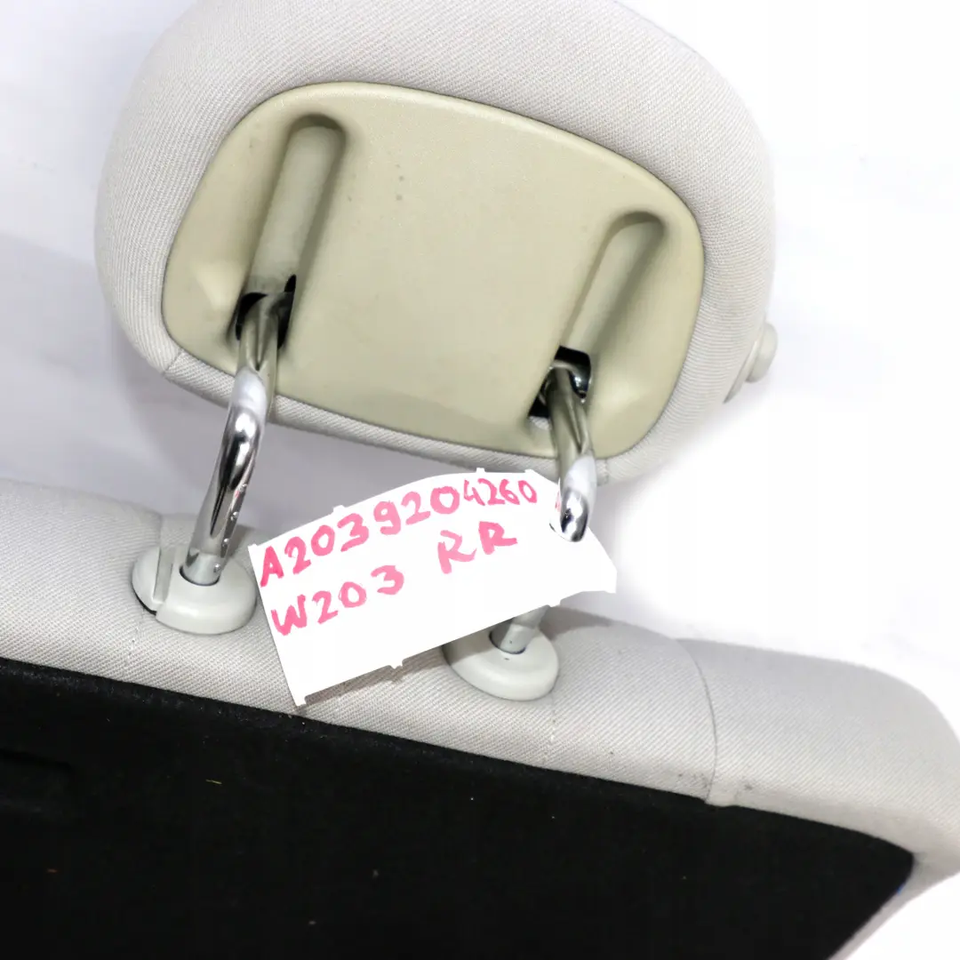 Clase C W203 Berlina Respaldo Asiento Trasero Derecho Funda Tela Gris para Mercedes con número de pieza A2039204260 Mercedes Clase C W203 Berlina Respaldo Asiento Trasero Derecho Funda Tela Gris - SKU A2039204260 - Número de pieza A2039204260