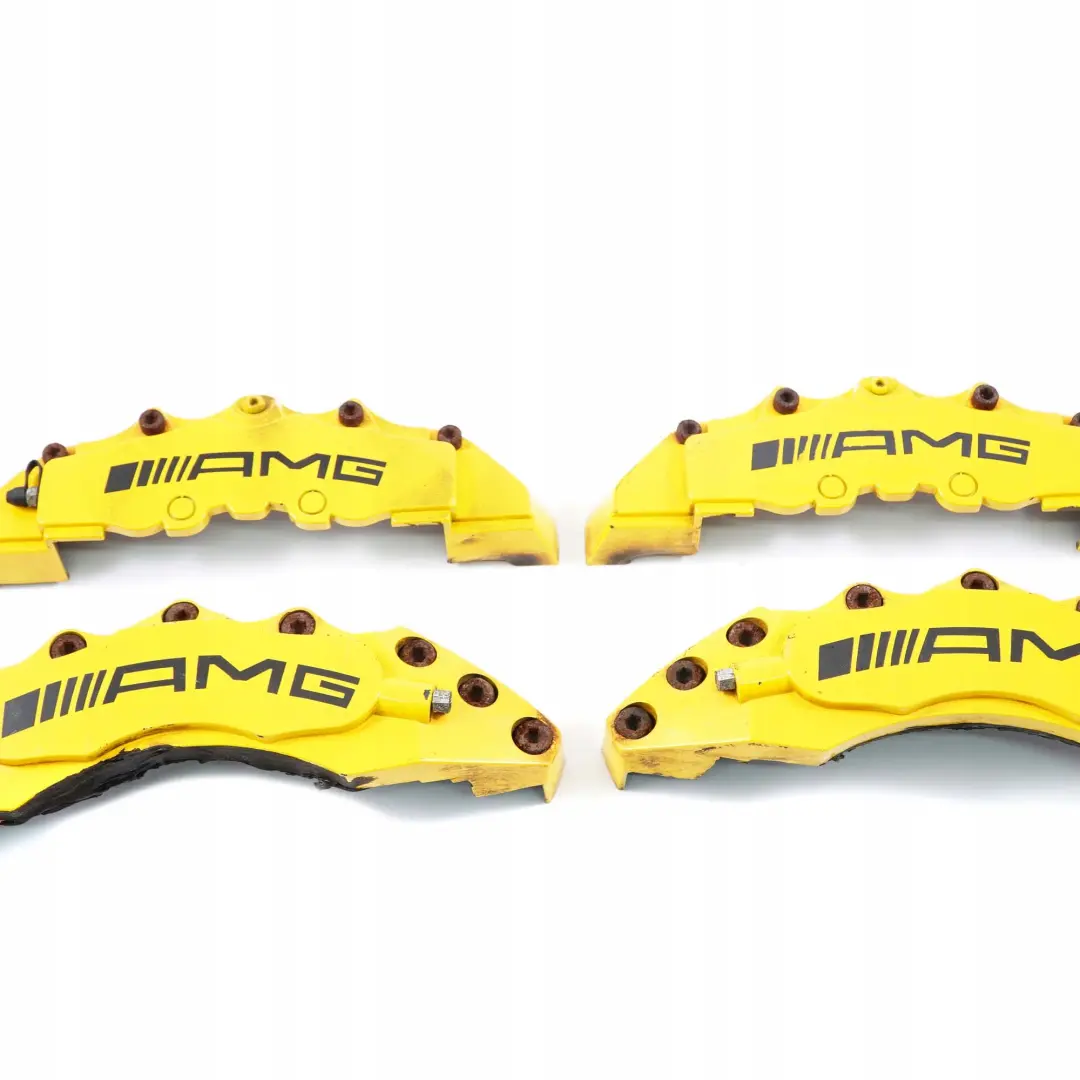  Mercedes-Benz C-Class W204 AMG Bremssattel Abdeckung Set Vorne Hinten Gelb - SKU AMG Brake Calipers - Teilenummer AMG Brake Calipers