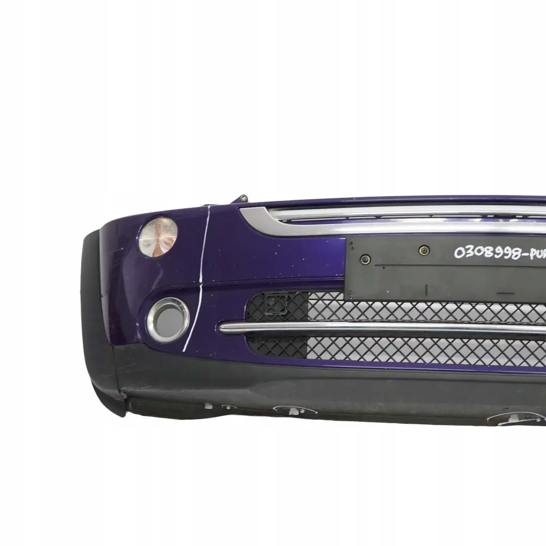 BMW Mini Cooper Cabrio R50 R52 Complete Front Bumper Panel Black-eye Purple A24 - SKU 0308998-PUR - Part number 0308998