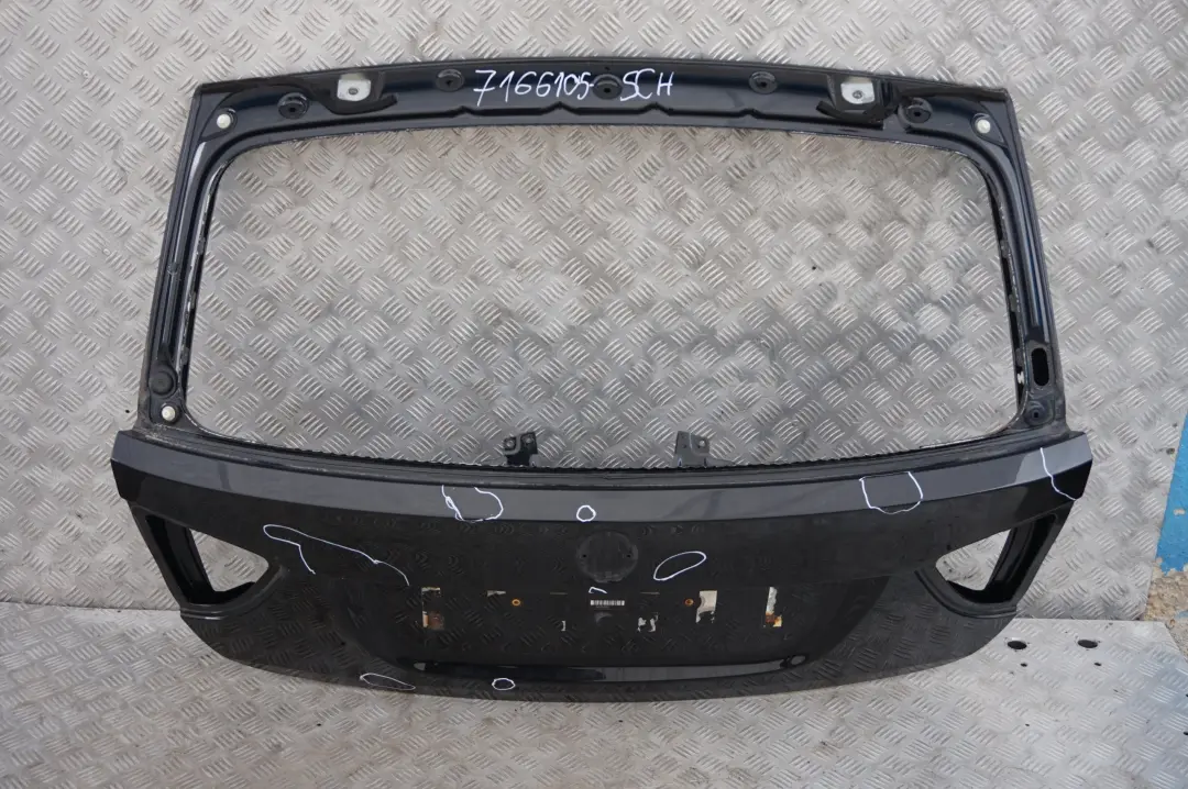 BMW 3 Series E91 Trunk lid Tailgate Rear Back Boot Schwarz 2 Black - 668 - SKU 7166105-SCH - Part number 7166105