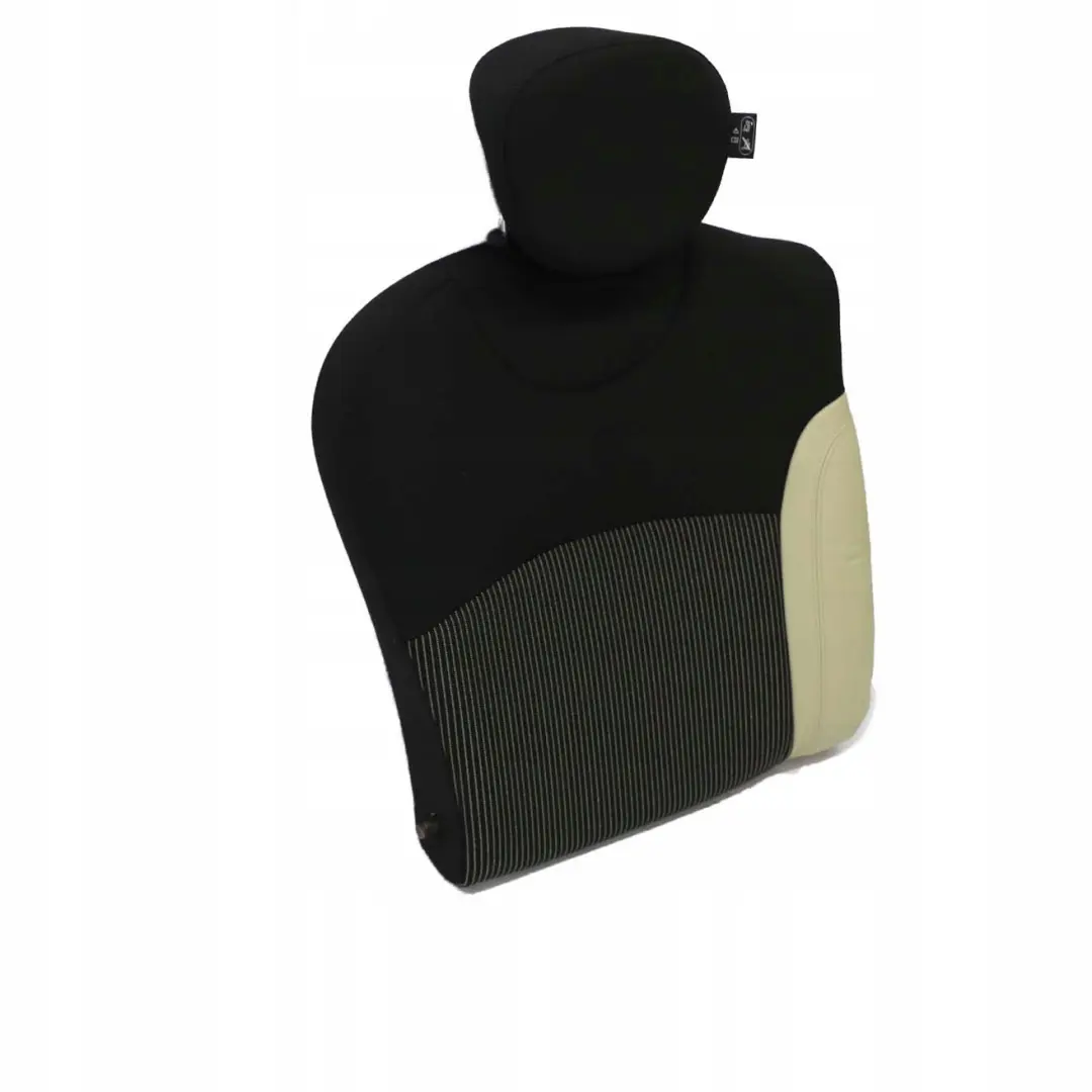Mini Cooper One R56 Bezug Lehne Stoff / Leder Hinten Rechts Sitz Cream White - SKU 7233792 - Teilenummer 7233792