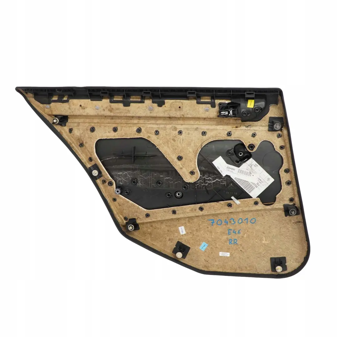 BMW 3 E46 Limousine Kombi Türverkleidung Hinten Rechts Stoff Anthrazit - SKU 7043010 - Teilenummer 7043010