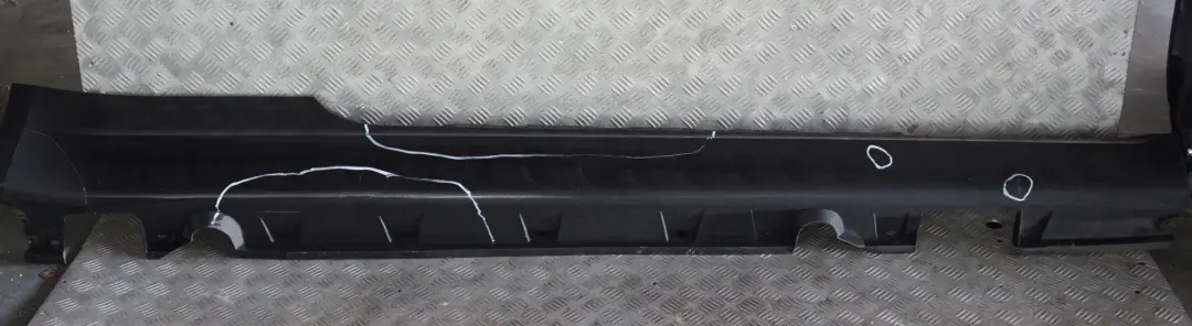 BMW 6 Series E63 E64 Door Sill Side Cover Skirt Right O/S Black Sapphire - 475 - SKU 0304948-BS - Part number 0304948