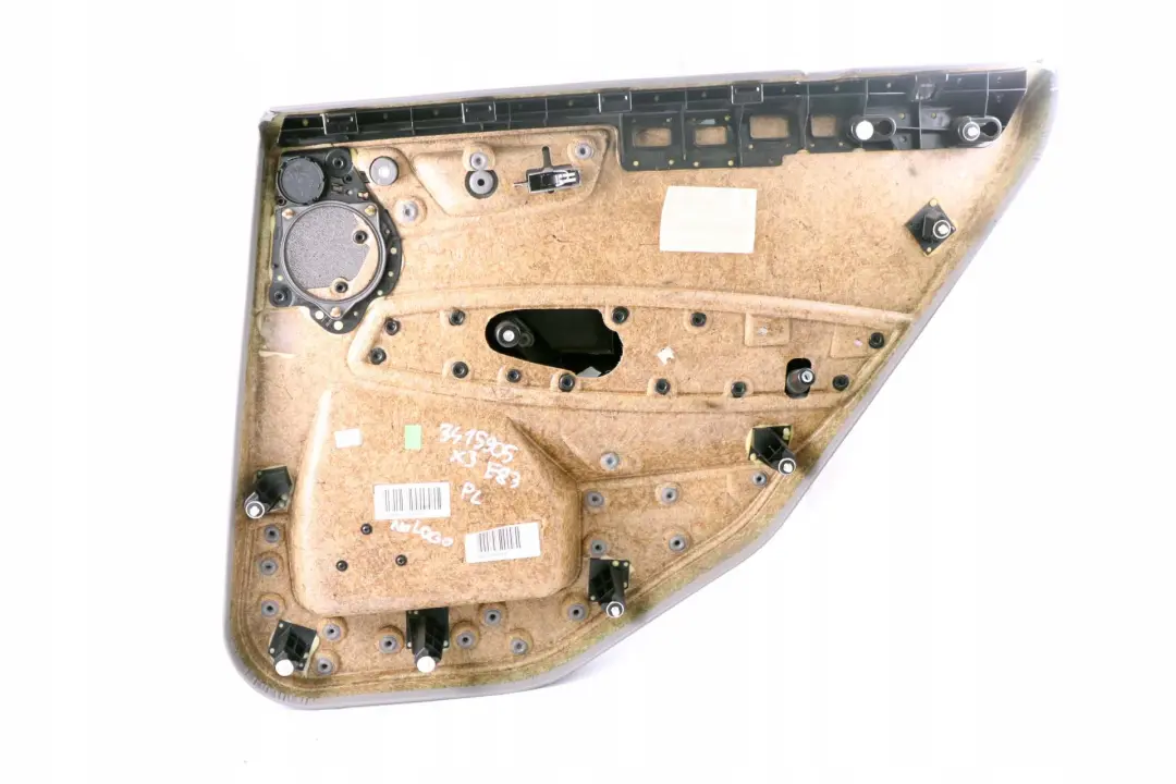 Left N/S Door Card Lining Leather Ambiente Grau Grey to BMW X3 Series E83 Rear with Part number 3415905 BMW X3 Series E83 Rear Left N/S Door Card Lining Leather Ambiente Grau Grey - SKU 3415905 - Part number 3415905