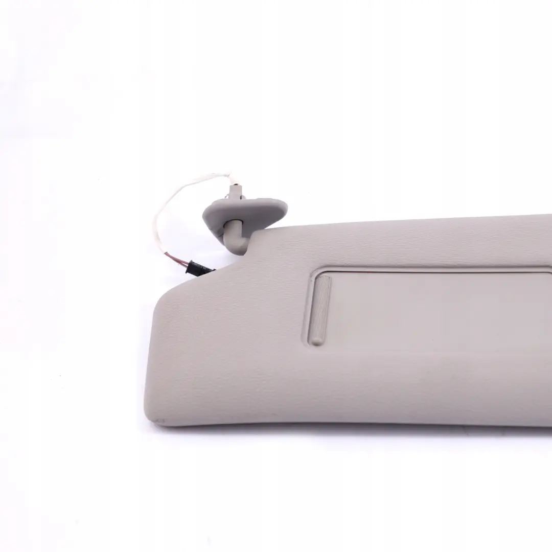 BMW 7 E65 E66 1 Sun Visor Lamp Light Cover Left N/S Leather Steingrau Grey - SKU 7017791-1 - Part number 7017791