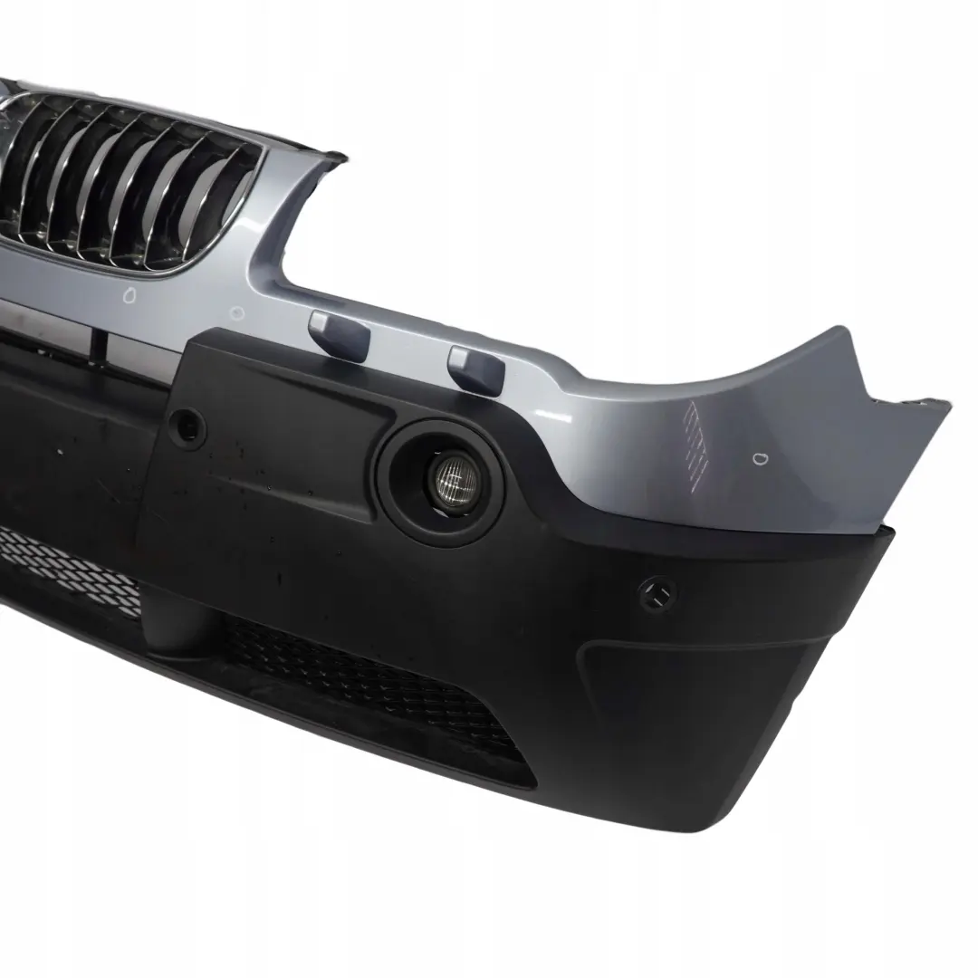 BMW X3 E83 Complete Front Bumper PDC Bluewater Blue Water Metallic - 896 - SKU 0409897-WB - Part number 0409897