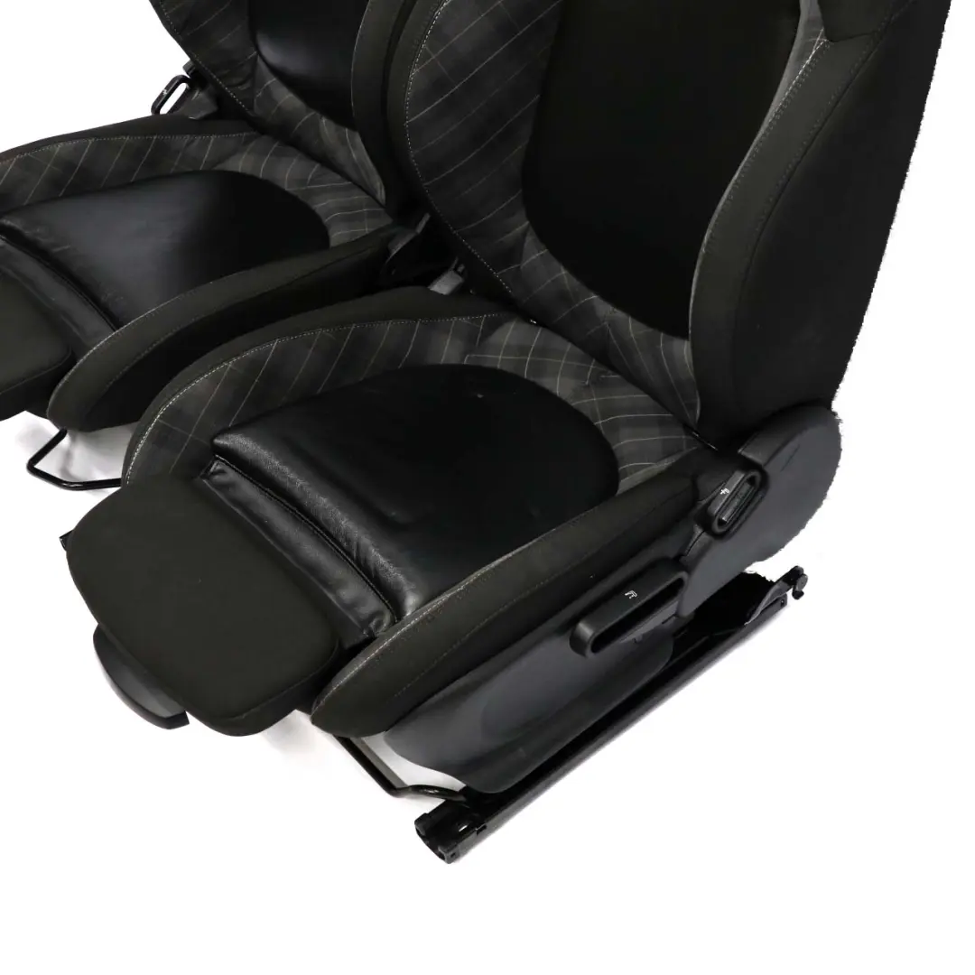 Tela / Cuero Interior Asientos Deportivos Negro Carbono para Mini Cooper One con número de pieza F55 Mini Cooper One Tela / Cuero Interior Asientos Deportivos Negro Carbono - SKU F55 Fabric / Leather Sport Seats (FYE1) - Número de pieza F55