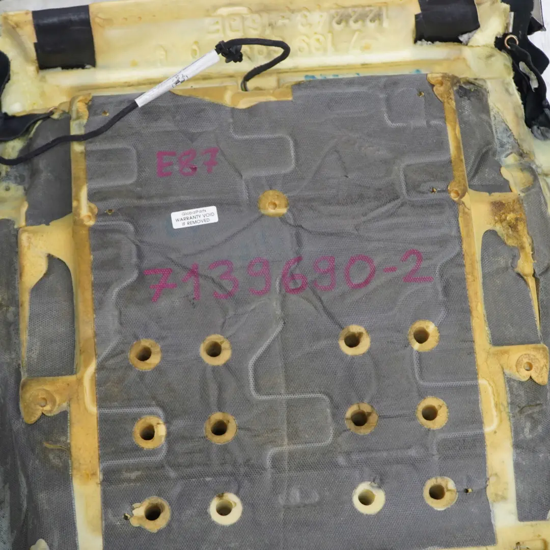 BMW E87 LCI Sport Sitz Vorne Links Rechts Heizung Bezug Leder Boston Schwarz - SKU 7139690-2 - Teilenummer 7139690