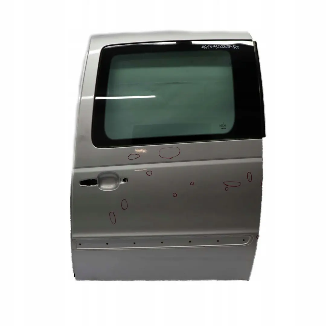 Mercedes-Benz Vaneo W414 Rear Sliding Door Left N/S Brilliant Silver - 9744 to with Part number A4147300205 Mercedes-Benz Vaneo W414 Rear Sliding Door Left N/S Brilliant Silver - 9744 - SKU A4147300205-BRS - Part number A4147300205