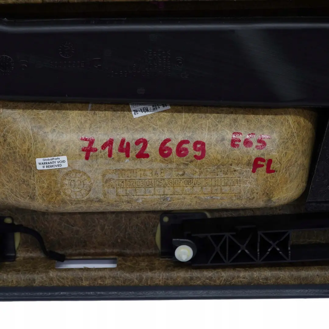 BMW 7 E65 E66 Panneau Portieres Revetement a L'Avant Gauche Cuir Nasca Vert - SKU 7142669 - Numéro de pièce 7142669