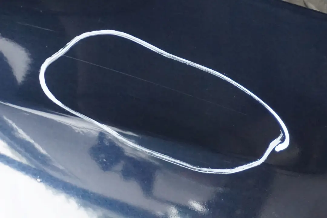 Bumper Trim Panel Monacoblau Blue to BMW Z4 Series E85 Convertible Rear with Part number 0034437 BMW Z4 Series E85 Convertible Rear Bumper Trim Panel Monacoblau Blue - SKU 0034437-MB - Part number 0034437