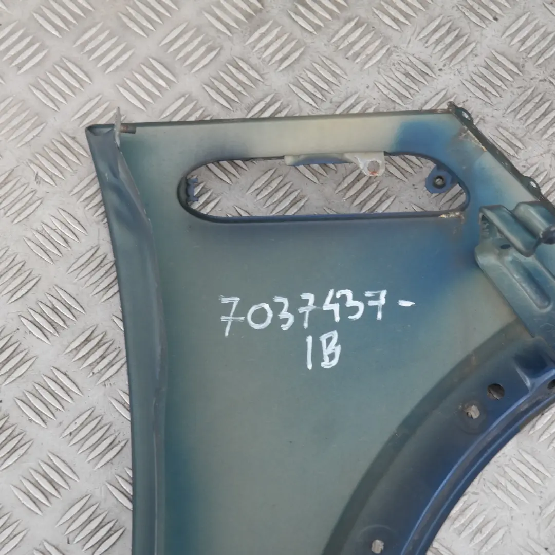 Front Left N/S Side Panel Fender Wing Indi Blue to BMW Mini Cooper R50 R52 R53 with Part number 7037437 BMW Mini Cooper R50 R52 R53 Front Left N/S Side Panel Fender Wing Indi Blue - SKU 7037437-IB - Part number 7037437