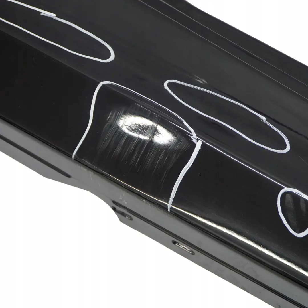 BMW E81 E82 E88 Sill Strip Side Skirt Right Schwarz Black - 668 - SKU 0036142-SCH7 - Numero di parte 0036142
