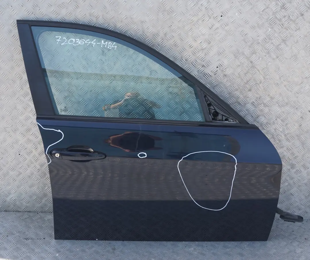 Puerta Delantera Derecha Monacoblau Monaco Blau Azul para BMW E90 E91 con número de pieza 7203644 BMW E90 E91 Puerta Delantera Derecha Monacoblau Monaco Blau Azul - SKU 7203644-MB4 - Número de pieza 7203644