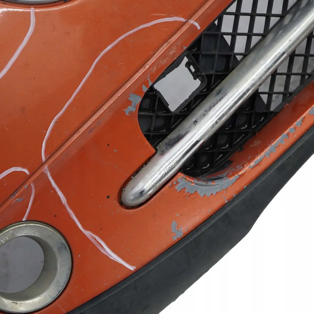 Mini Cooper One R50 R52 Cabrio Complete Front Bumper Panel Hot Orange Metallic - SKU 0308998-HOT - Part number 0308998