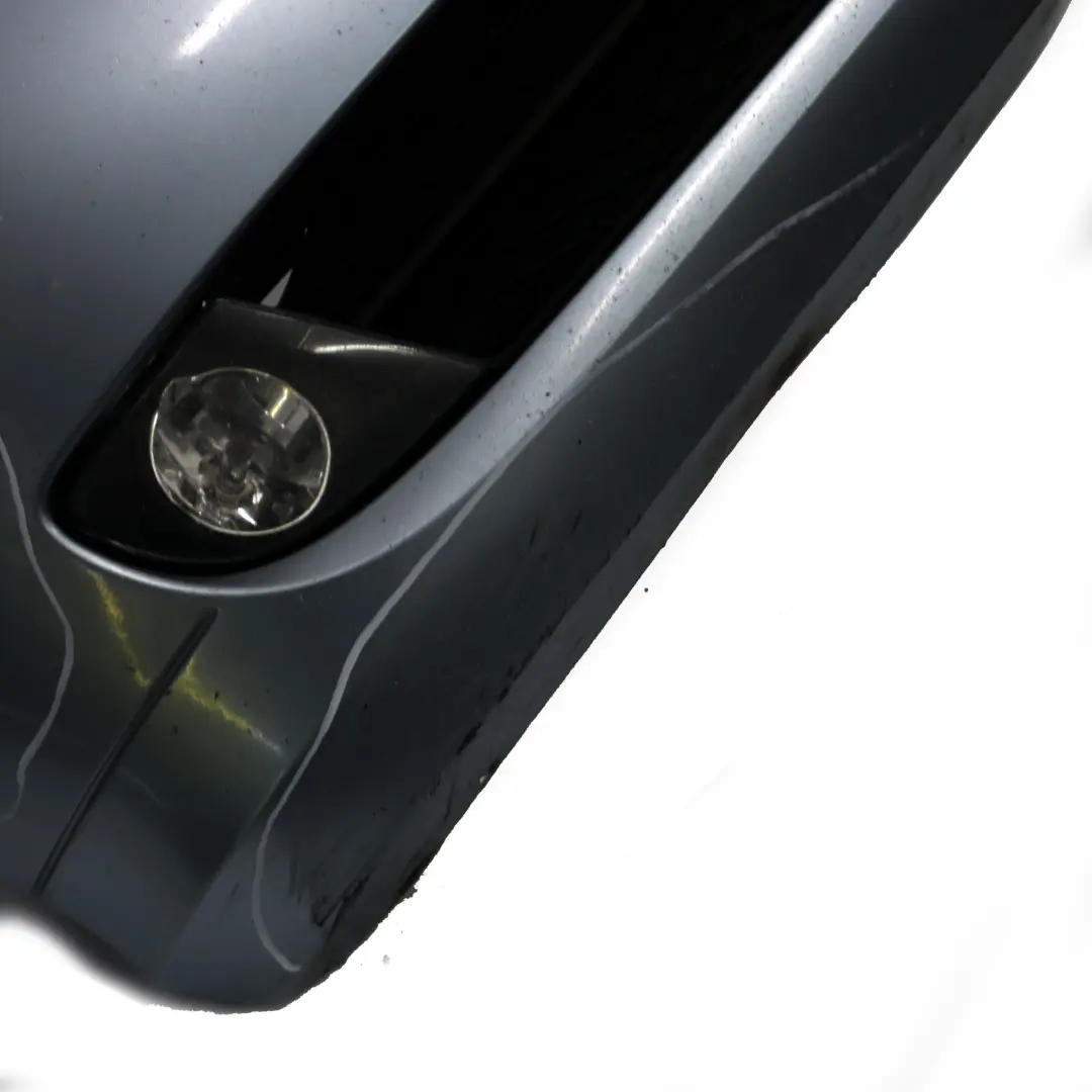 BMW 3 E90 E91 LCI Front Bumper Trim Panel Complete Bluewater Metallic - 896 - SKU 0036837-WB - Part number 0036838