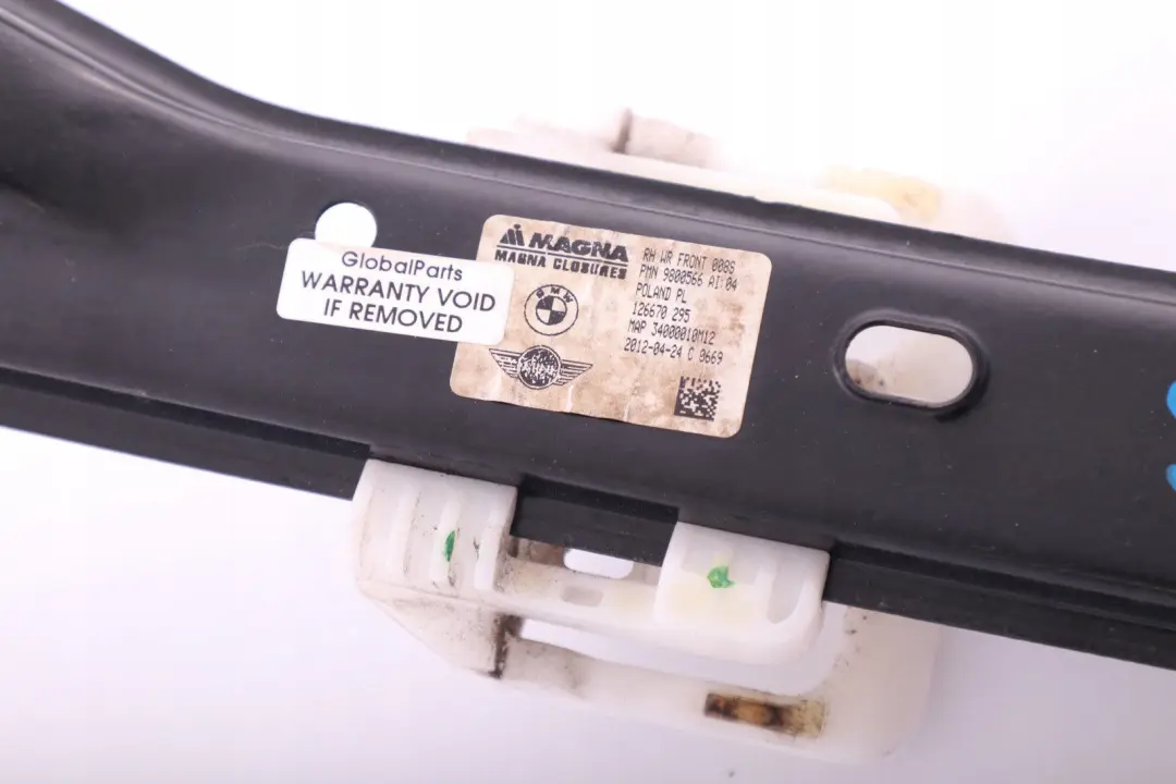 Compatriote Porte Leve-vitre Moteur Avant Droite Regulateurs pour Mini R60 à propos du numéro de pièce 9805670 Mini R60 Compatriote Porte Leve-vitre Moteur Avant Droite Regulateurs - SKU 9805670 - Numéro de pièce 9805670