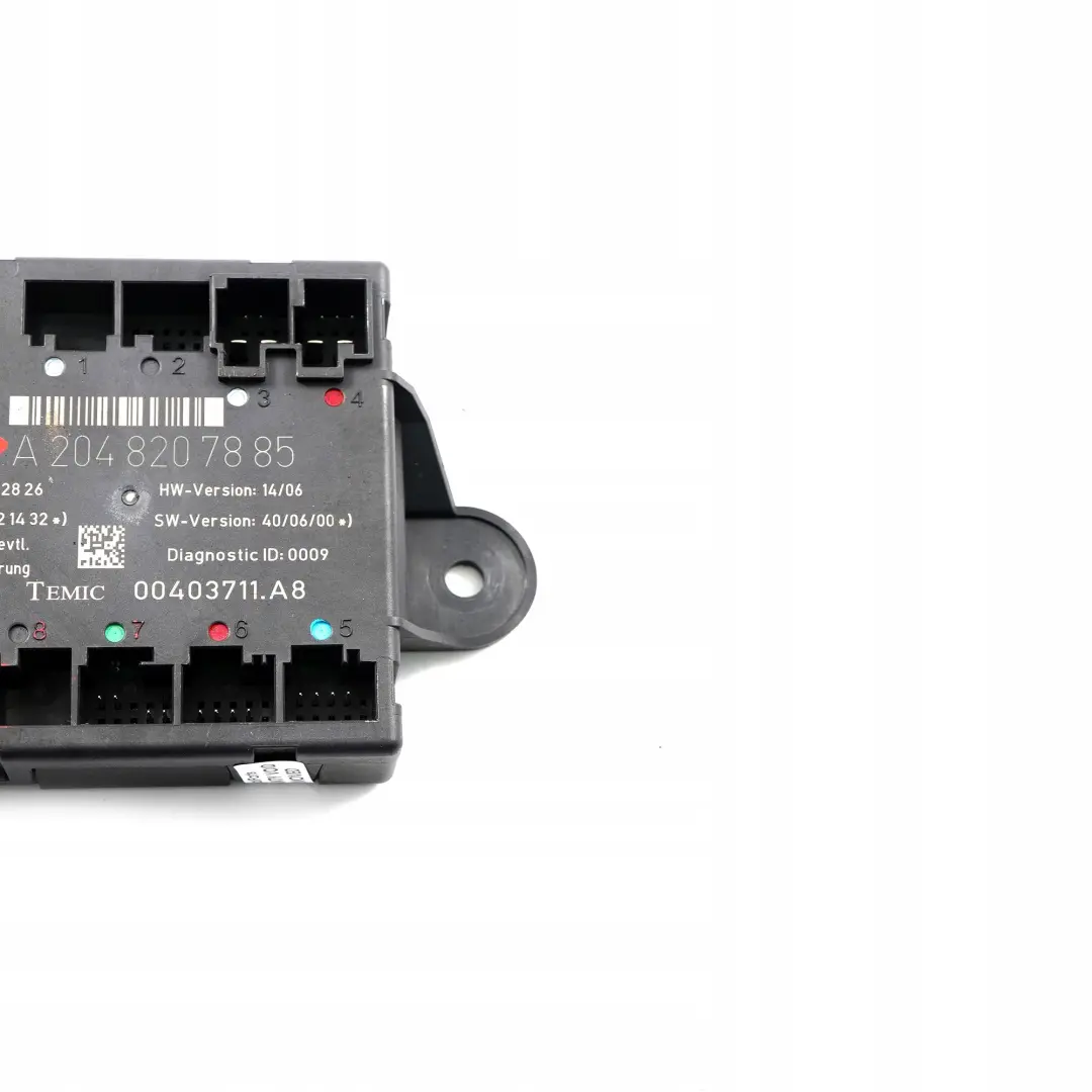 Mercedes-Benz W204 Modulo unità di controllo porta posteriore destra per con numero di parte A2048207885 Mercedes-Benz W204 Modulo unità di controllo porta posteriore destra - SKU A2048207885 - Numero di parte A2048207885