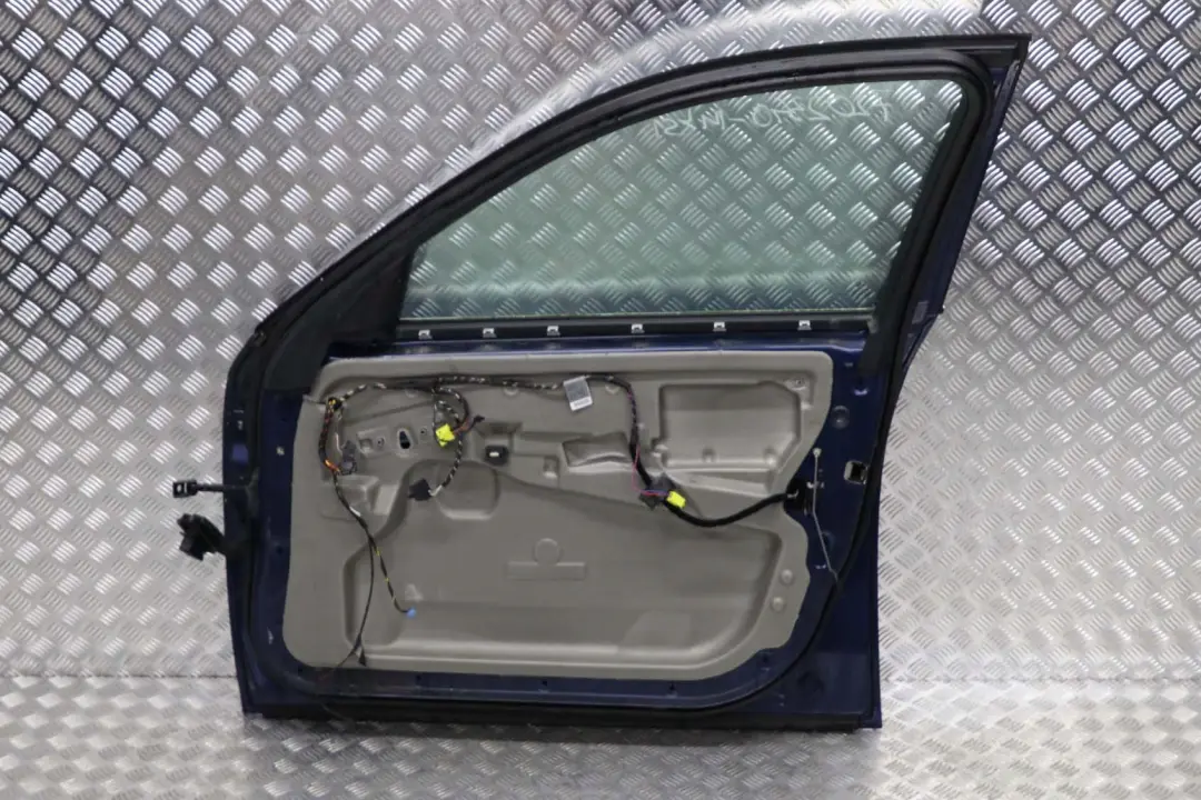 Genuine BMW 5 Series 1 E60 E61 Door Front Right O/S Mysticblau Blue Metallic to with Part number 7202340 Genuine BMW 5 Series 1 E60 E61 Door Front Right O/S Mysticblau Blue Metallic - SKU 7202340-MYS1 - Part number 7202340