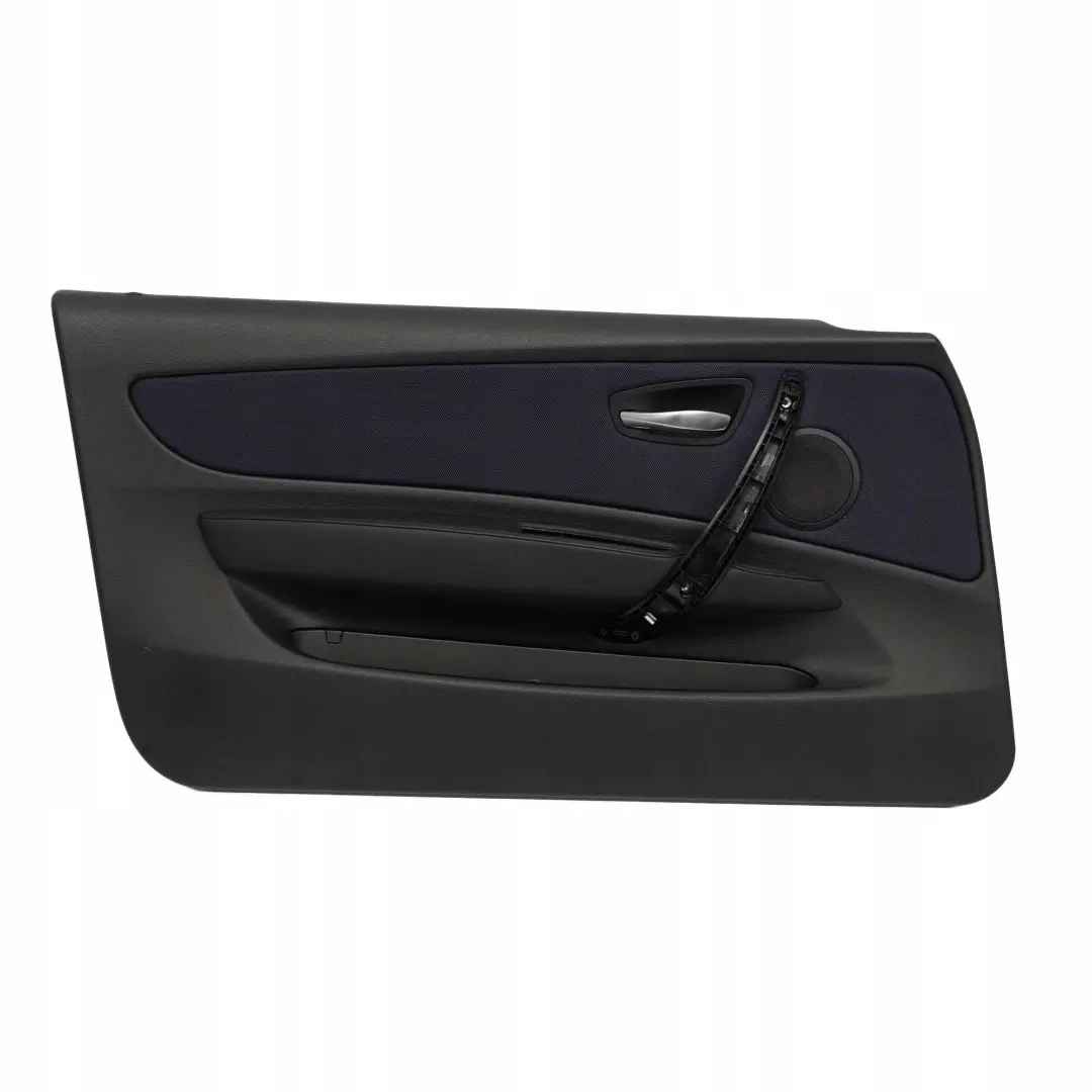 BMW E81 Puerta Revestimiento Tarjeta Tela Delantero Izquierdo Red Monaco Azul - SKU 9121235 - Número de pieza 9121235