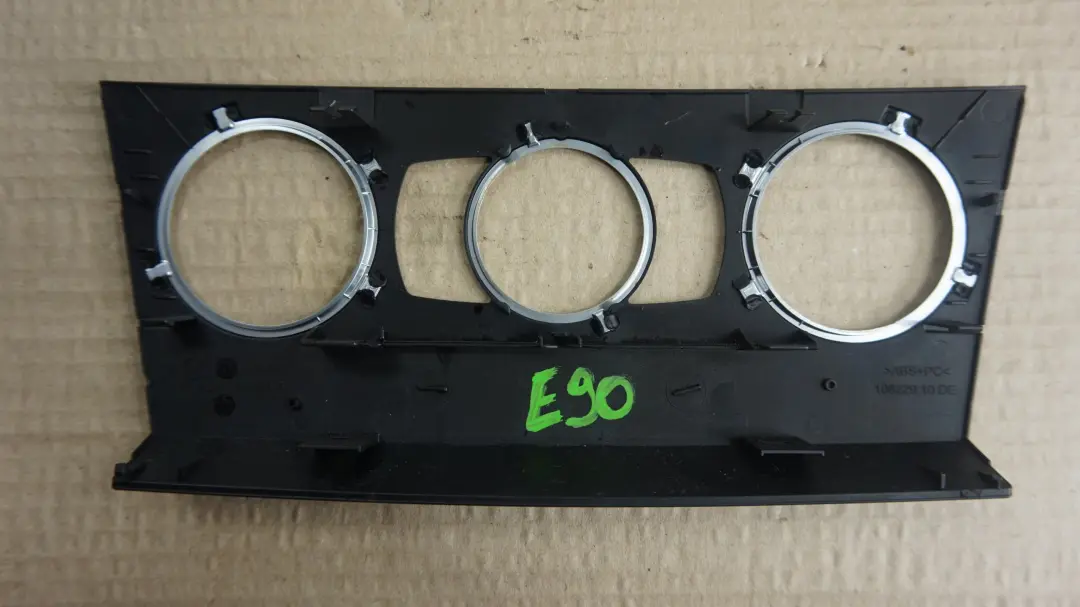 BMW 3 Series E90 E91 LCI Front plate of controls air conditioner CHROME - SKU 9137561 - Part number 51459137561