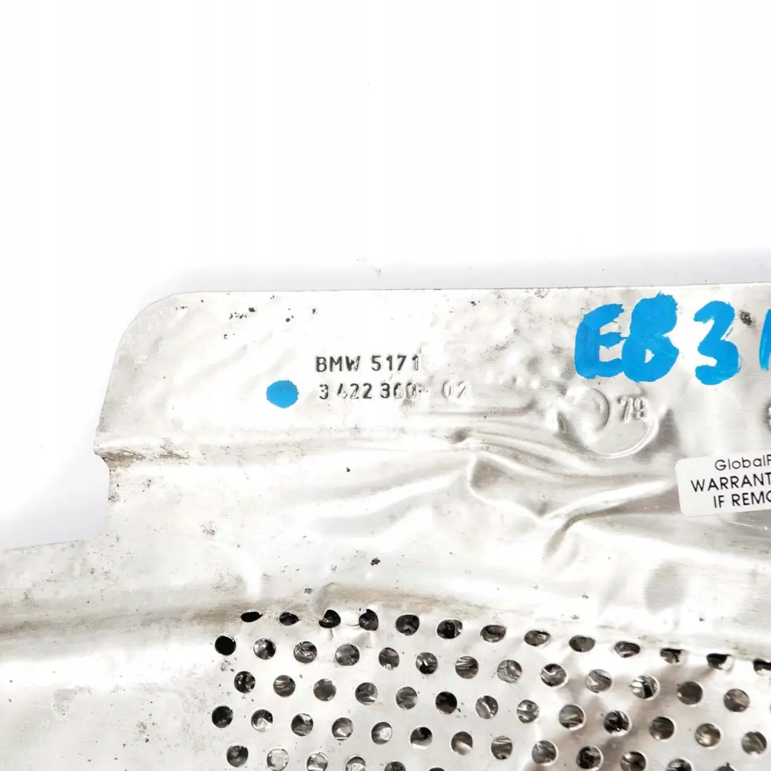 M57N2 Piastra Di Schermatura Dello Scarico per BMW X3 E83 3.0d con numero di parte 3422360 BMW X3 E83 3.0d M57N2 Piastra Di Schermatura Dello Scarico - SKU 3422360 - Numero di parte 3422360