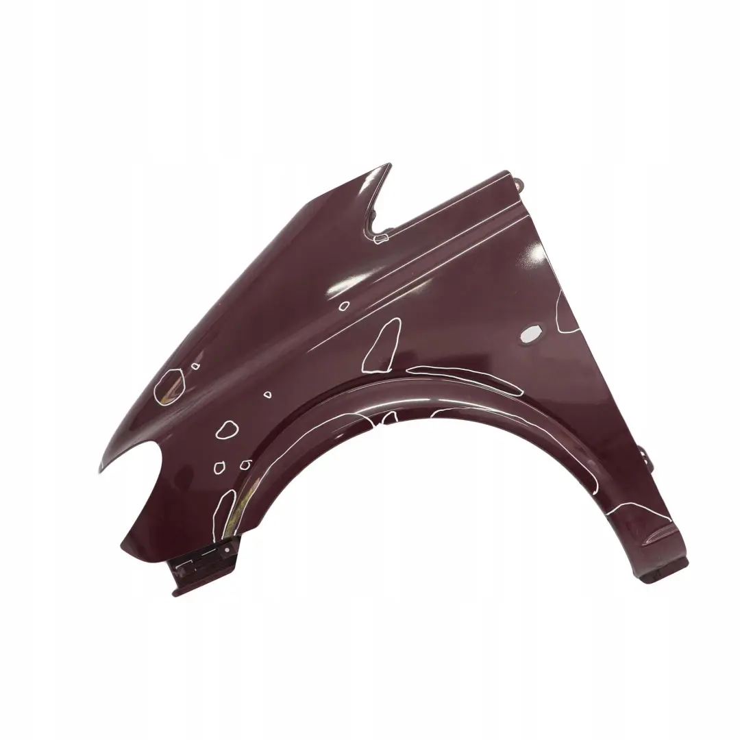Guardabarros Delantero Izquierdo Rojo Terciopelo 3583 para Mercedes Vito Viano W639 con número de pieza A6396305107 Mercedes Vito Viano W639 Guardabarros Delantero Izquierdo Rojo Terciopelo 3583 - SKU A6396305107-VR - Número de pieza A6396305107