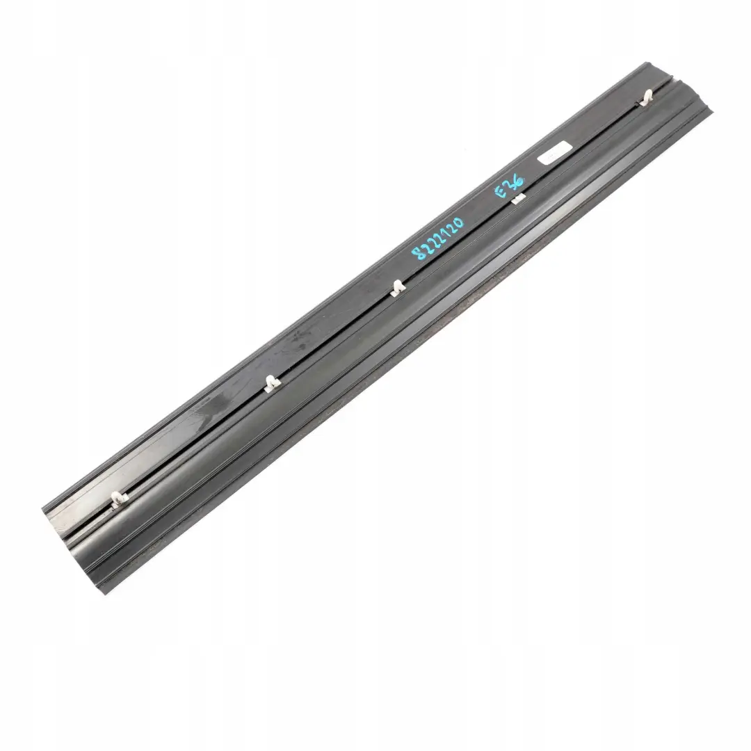 Front Door Entrance Sill Interior Trim Panel to BMW 3 Saloon Touring E36 with Part number 8222120 BMW 3 Saloon Touring E36 Front Door Entrance Sill Interior Trim Panel - SKU 8222120 - Part number 8222120