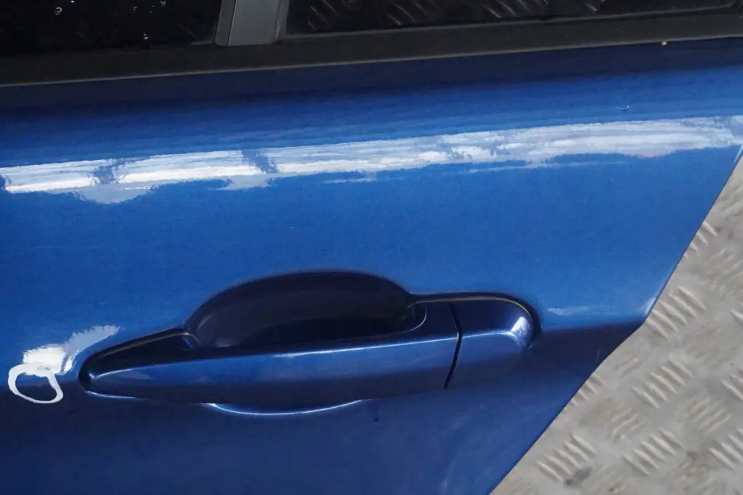 BMW E90 6 Cote Conducteur Porte Arriere Gauche Bleu Montego Metallise A51 - SKU 7203647-MTB6 - Numéro de pièce 7203647