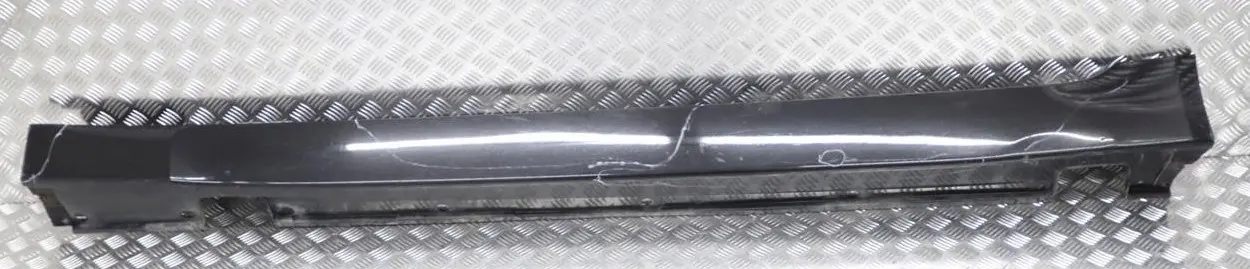 BMW 5 Series E60 E61 Door Sill Side Cover Skirt Left N/S Schwarz 2 Black 668