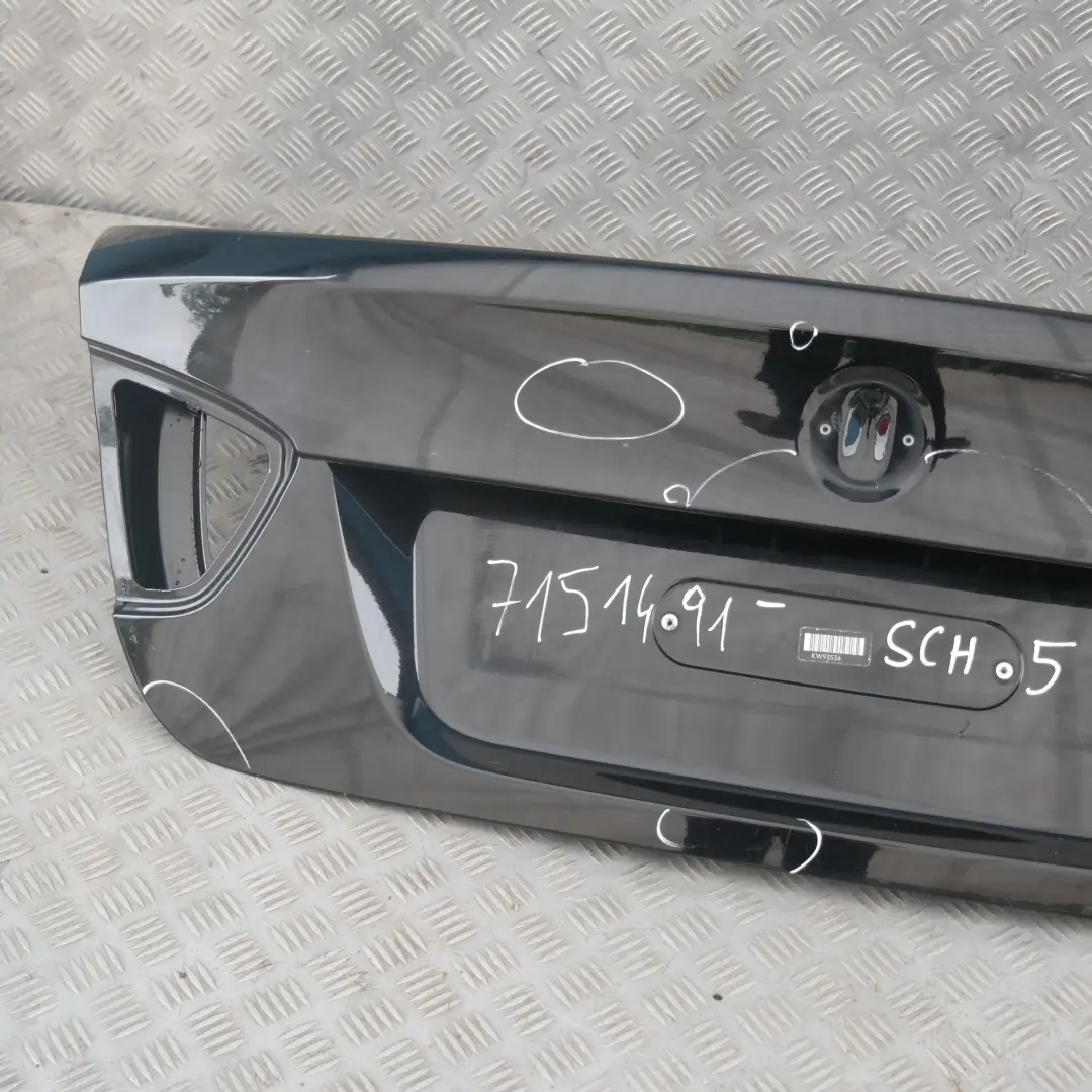 BMW E90 Klapa tylna tył bagażnika schwarz II 668 - SKU 7151491-SCH5 - Numer Części 7151491