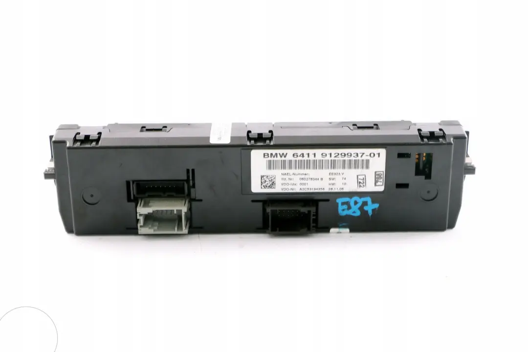 Controllo aria condizionata per BMW E81 E87 E88 E90 E91 E92 E93 LCI con numero di parte 9129937 BMW E81 E87 E88 E90 E91 E92 E93 LCI Controllo aria condizionata - SKU 9129937 - Numero di parte 9129937
