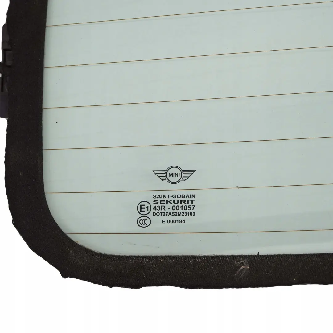 Mini Cooper R57 Cabrio Rear Window Convertible Roof Folding Glass AS2 - SKU 7191145-3 - Part number 7191145