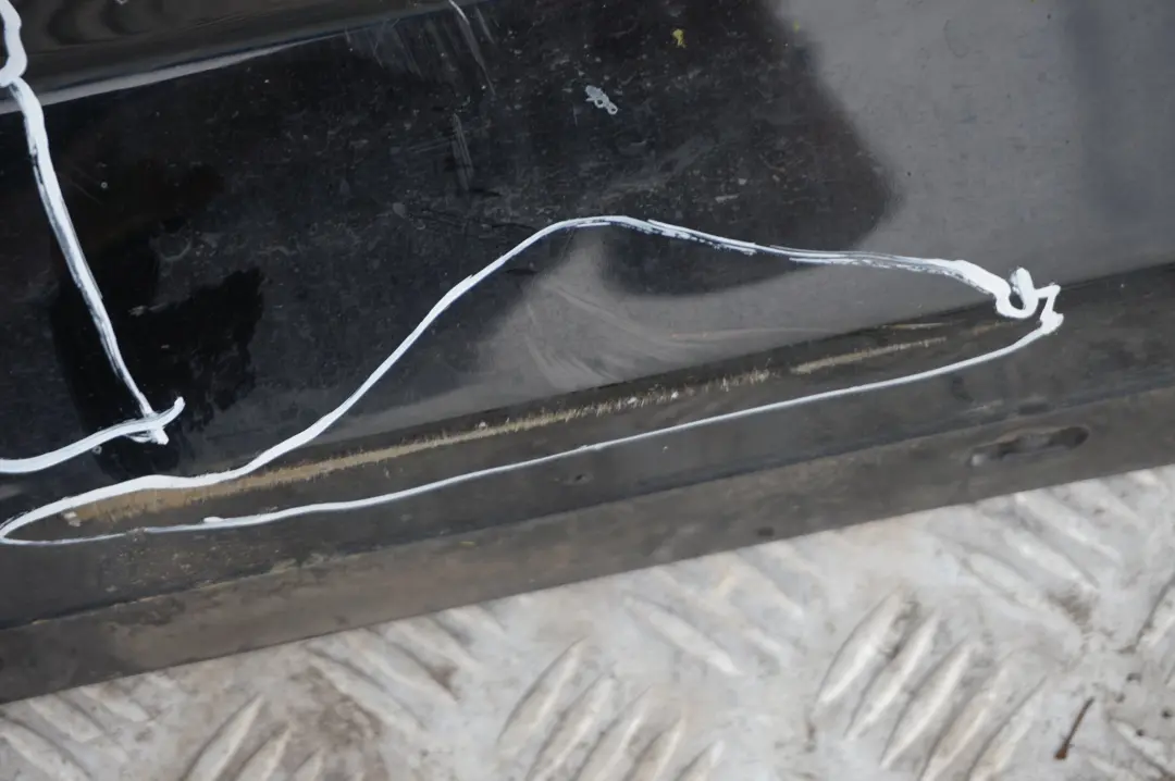 BMW E87 LCI Listello Portiera Apertura Gonna Dx Nero - SKU 0036144-SCH11 - Numero di parte 36144
