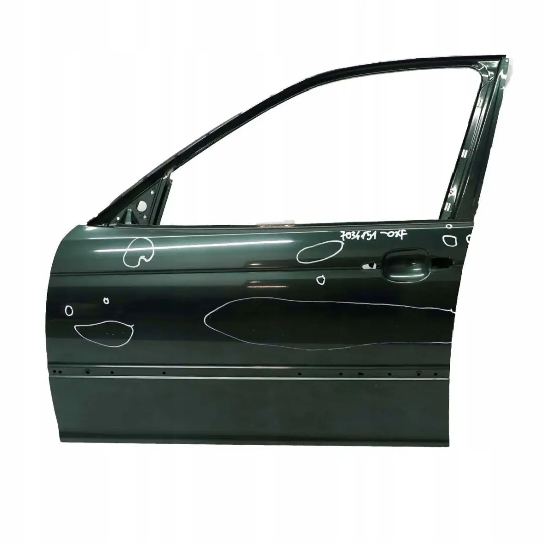 BMW 3 E46 Saloon Touring Door Front Left N/S Oxfordgruen Green Metallic - 430 - SKU 7034151-OXF - Part number 7034151