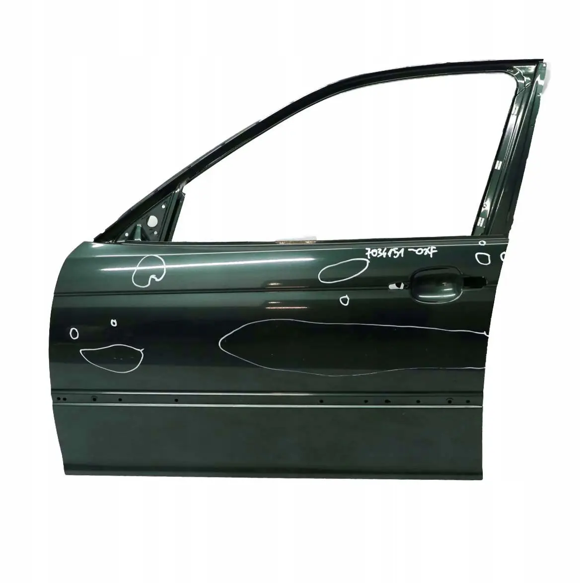 BMW E46 Limousine Touring Porta Anteriore Sinistra Verde Oxford Metallico -