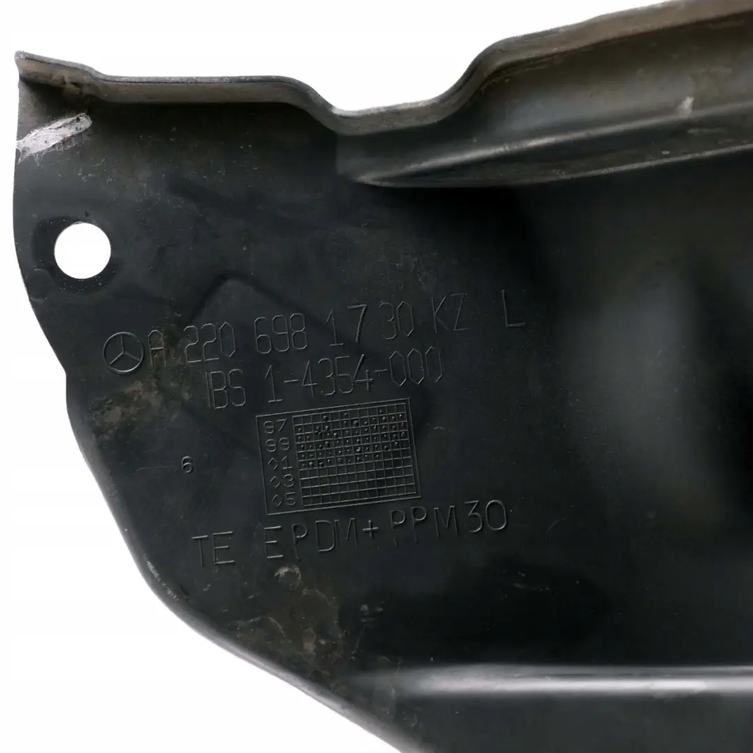 MERCEDES-BENZ CLASSE S W220 Copertura Post SX Parafango Interno per con numero di parte A2206981730 MERCEDES-BENZ CLASSE S W220 Copertura Post SX Parafango Interno - SKU A2206981730 - Numero di parte A2206981730