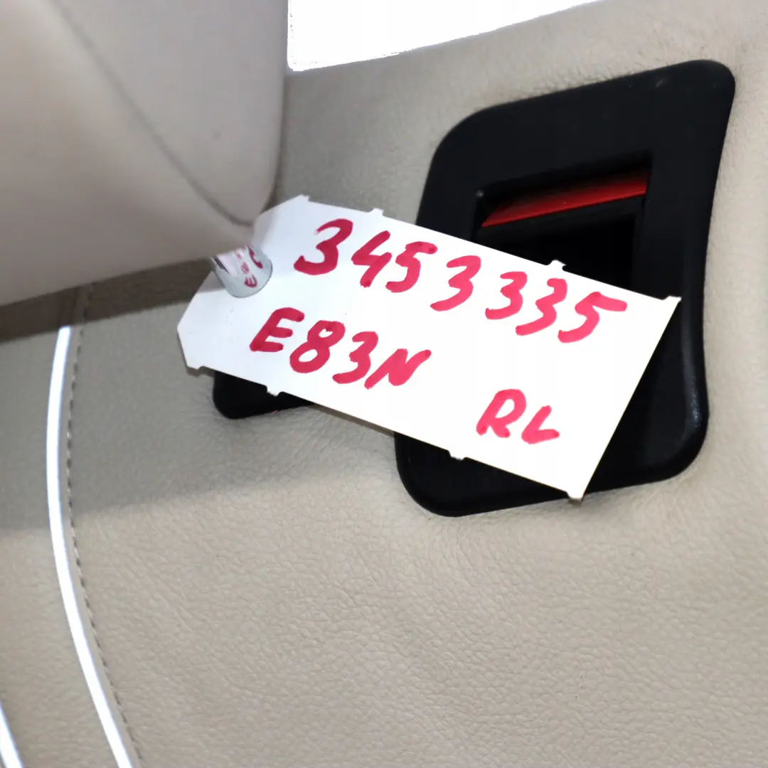 BMW LCI Trasero Izquierdo Interior Funda Asiento Respaldo Cuero Nevada Oyster - SKU 3453335 - Número de pieza 3453335