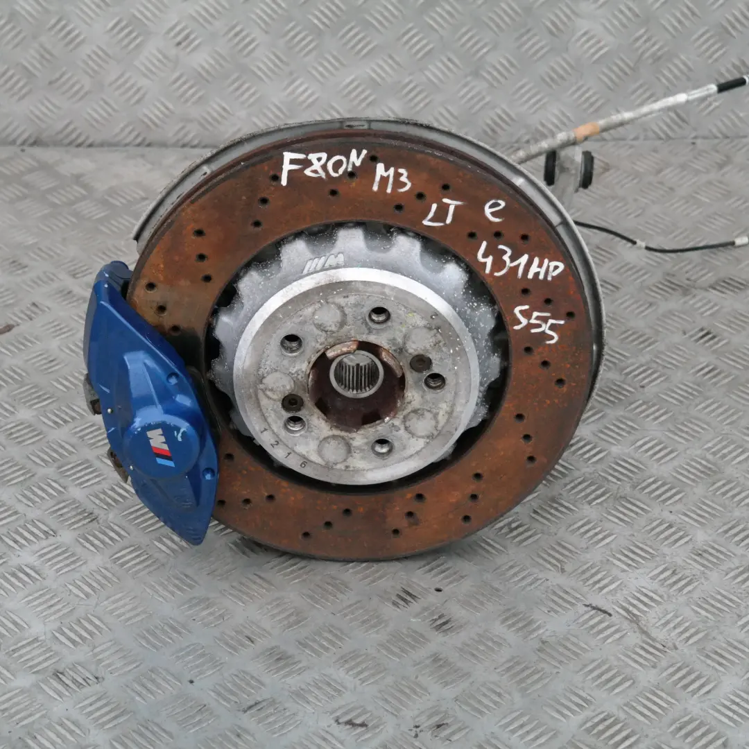 Radträger hinten links Bremse Achse Bremsscheiben Nabe für BMW 3 er F80 LCI M3 mit Teilenummer 8046261 BMW 3 er F80 LCI M3 Radträger hinten links Bremse Achse Bremsscheiben Nabe - SKU 8046261 - Teilenummer 8046261